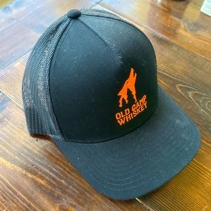 Black Old Camp Whiskey trucker hat